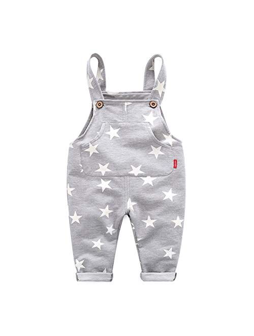 Mud Kingdom Little Boys Overalls Casual Prints