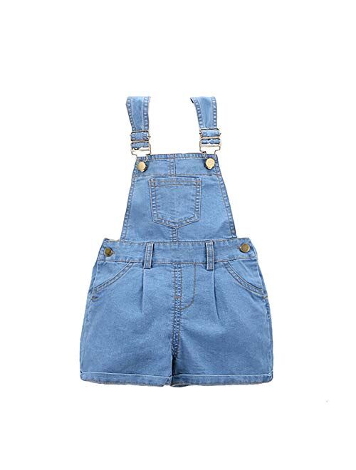 Motteecity Boys Unisex Clothes Adorable Solid Denim Overall