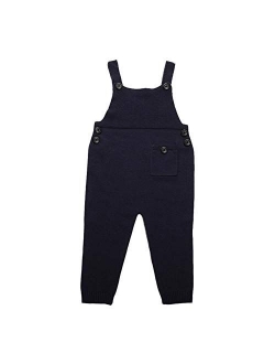 Motteecity Boys Clothes Unisex Solid Cotton Wollen Adorable Overall