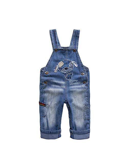 LittleSpring Toddler Baby Boy Overalls Cute Casual