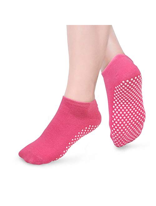 Non Skid Slip Sticky Grippers Socks Pilates Ballet Barre Yoga Socks for Women