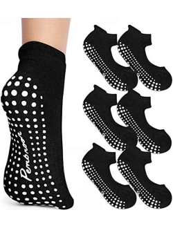 Pembrook Pilates Socks with Grips for Women | Ideal Sticky Socks for Yoga, Pilates, Barre, Ballet, Dance and Barefoot Workout