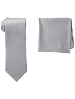 - Juego de corbata de satn para hombre, talla grande