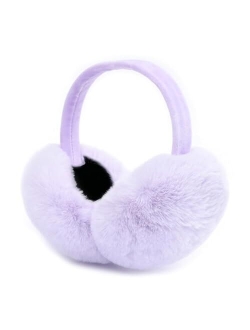 Winter Ear muffs Faux Fur Warm Earmuffs Cute Foldable Outdoor Ear Warmers For Women Girls