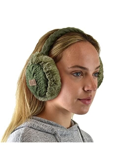 C.C Soft Winter Warm Adjustable Headband Ear Warmer Earmuffs