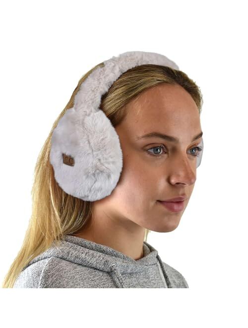 C.C Soft Winter Warm Adjustable Headband Ear Warmer Earmuffs