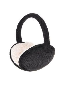 ZLYC Womens Girls Winter Warm Adjustable Knitted Ear Warmers Foldable Earmuffs