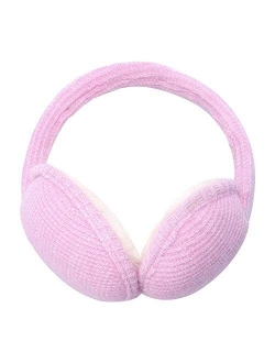 ZLYC Womens Girls Winter Warm Adjustable Knitted Ear Warmers Foldable Earmuffs