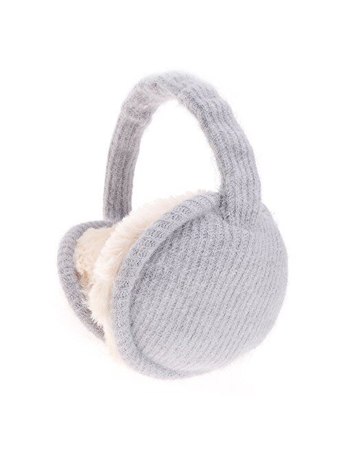 ZLYC Womens Girls Winter Warm Adjustable Knitted Ear Warmers Foldable Earmuffs