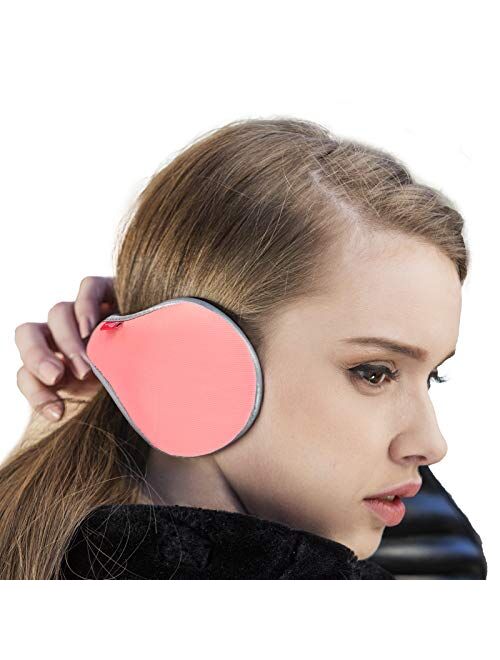 Ear muffs For Men Women Winter Ear Warmers Adjustable Waterproof Earmuffs Unisex Foldable Faux Fleece Fur Ear Cover