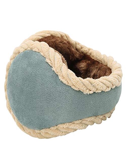 Womens Winter Earmuffs Unisex Warm Knit Ear Warmers Foldable Ear Muff