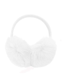 ZLYC Womens Girls Genuine Rabbit Fur EarMuffs Adjustable Ear Warmers