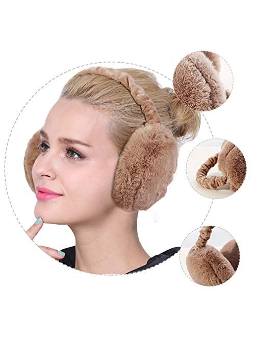 Buy Unisex Ear Muffs For Winter Foldable Soft Ear Warmers Adjustable