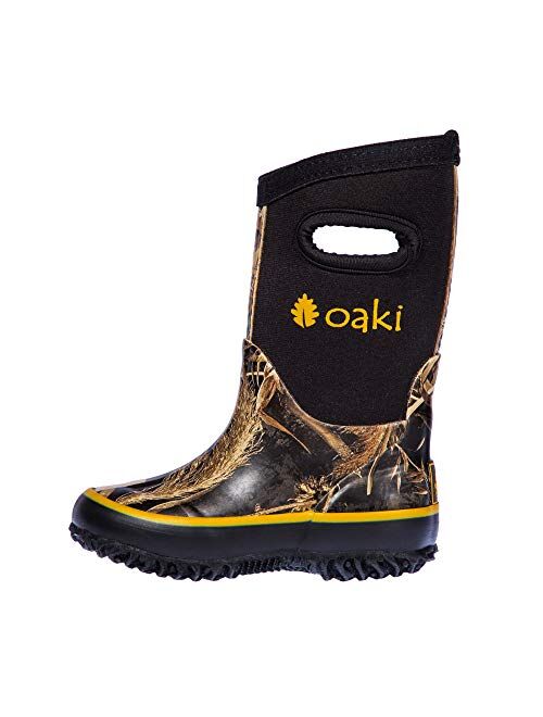 OAKI Kid's Neoprene Rain Boots, Snow Boots, Muck Boots