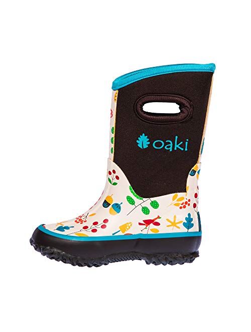 OAKI Kid's Neoprene Rain Boots, Snow Boots, Muck Boots