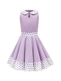 BlackButterfly Kids 'Zoey' Vintage Polka Dot 50's Girls Dress