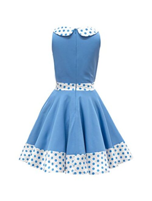 BlackButterfly Kids 'Zoey' Vintage Polka Dot 50's Girls Dress