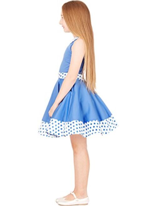 BlackButterfly Kids 'Zoey' Vintage Polka Dot 50's Girls Dress