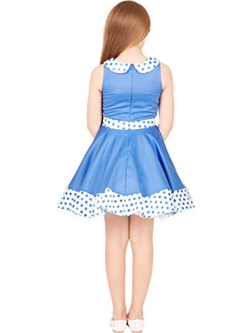 BlackButterfly Kids 'Zoey' Vintage Polka Dot 50's Girls Dress