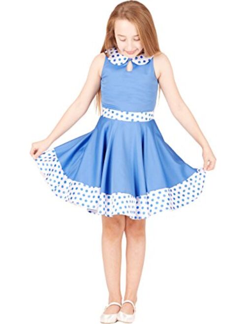 BlackButterfly Kids 'Zoey' Vintage Polka Dot 50's Girls Dress