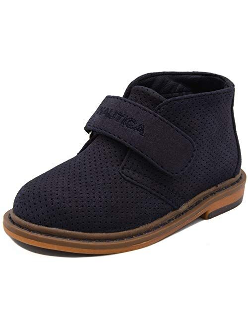 Nautica Kids Chukka Boot Boys Dress Bootie Adjustable Strap/Zipper (Toddler/Little Kids)