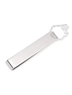 Millennium Falcon Sterling Silver Cutout Tie Bar