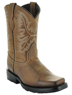 Broad Square Toe Kids Western Boots by Soto Boots K3004