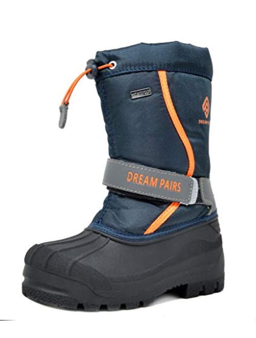 DREAM PAIRS Boys & Girls Mid Calf Waterproof Winter Snow Boots