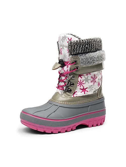 DREAM PAIRS Boys Girls Insulated Waterproof Winter Snow Boots