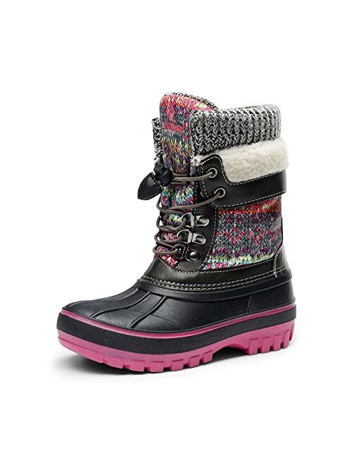 DREAM PAIRS Boys Girls Insulated Waterproof Winter Snow Boots