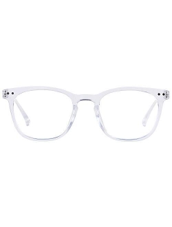 Blue Light Blocking Glasses Women Men Computer Small Face Clear Bluelight Blocker Eyeglasses Frame ANDWOOD AR001