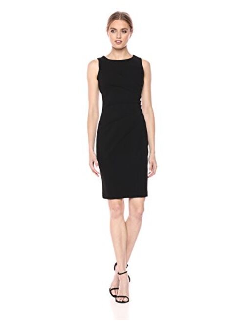 Calvin Klein Women's Sleeveless Sheath Dress with Starburst Detail