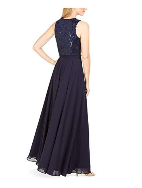 Calvin Klein Embroidered Bodice Gown