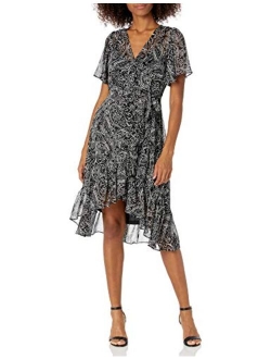 Women's Flutter Sleeve Dress