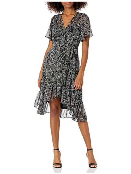 Calvin Klein Women's Flutter Sleeve Dress