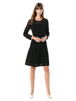 Women's Sweater Dress with Illusion Hem