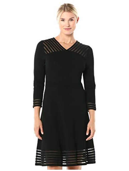 Calvin Klein Women's Sweater Dress with Illusion Hem