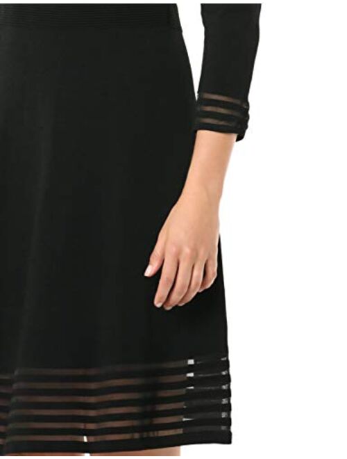 Calvin Klein Women's Sweater Dress with Illusion Hem