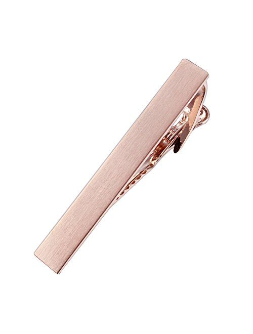 HAWSON 2 inch Tie Clip for Men in 1pcs/ 3pcs/4 pcs, Tie Bar Clip for Men's Skiny Necktie, Tie Pin Clip Gift Set for Working