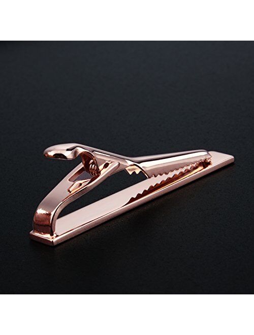 HAWSON 2 inch Tie Clip for Men in 1pcs/ 3pcs/4 pcs, Tie Bar Clip for Men's Skiny Necktie, Tie Pin Clip Gift Set for Working