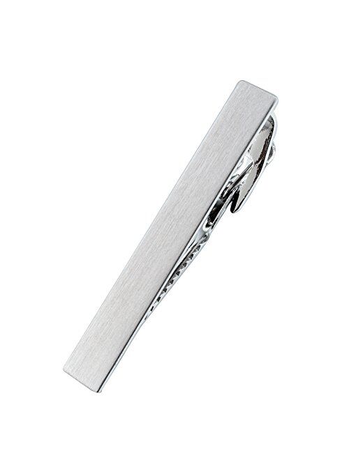 HAWSON 2 inch Tie Clip for Men in 1pcs/ 3pcs/4 pcs, Tie Bar Clip for Men's Skiny Necktie, Tie Pin Clip Gift Set for Working