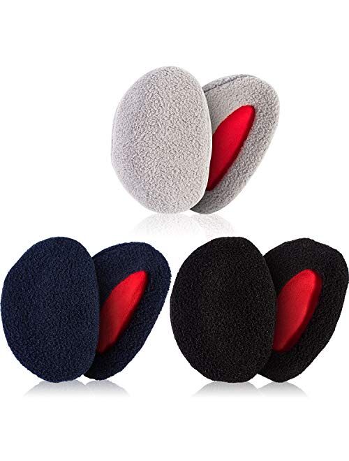 Whaline 3 Pairs Ear Warmers Bandless Ear Muffs Unisex for Winter Outdoors