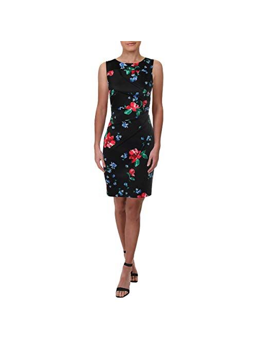 Calvin Klein Women's Sleeveless Scuba Starburst Sheath Dress