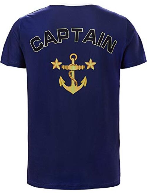 Funny World Men's Captain Costume T-Shirts