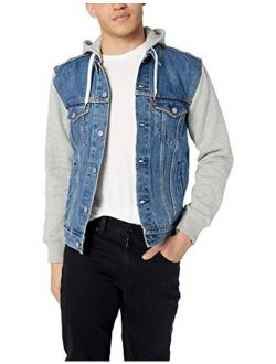 mens Hooded Trucker Jacket