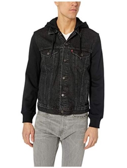 mens Hooded Trucker Jacket