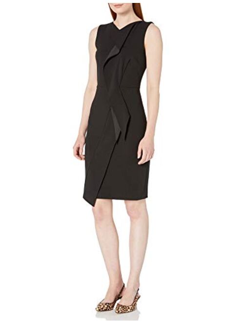 Calvin Klein Women's Sheath Dress with Ruffle