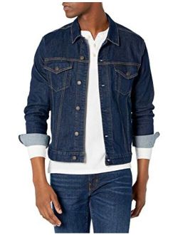 mens Button Up Denim Trucker Jacket