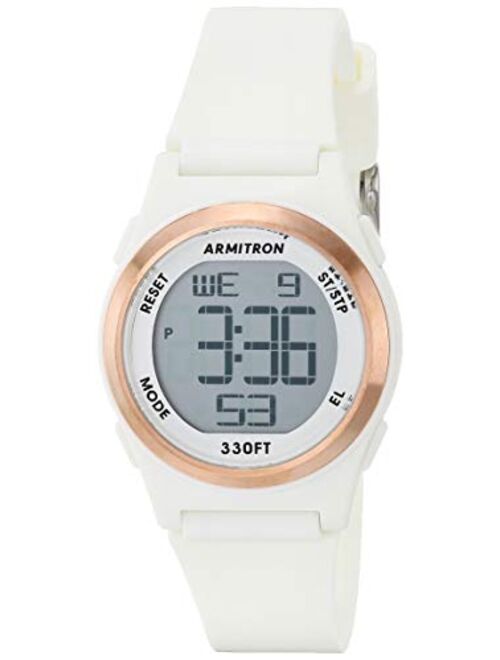 Armitron Sport Women's Digital Chronograph Matte Resin Strap Watch