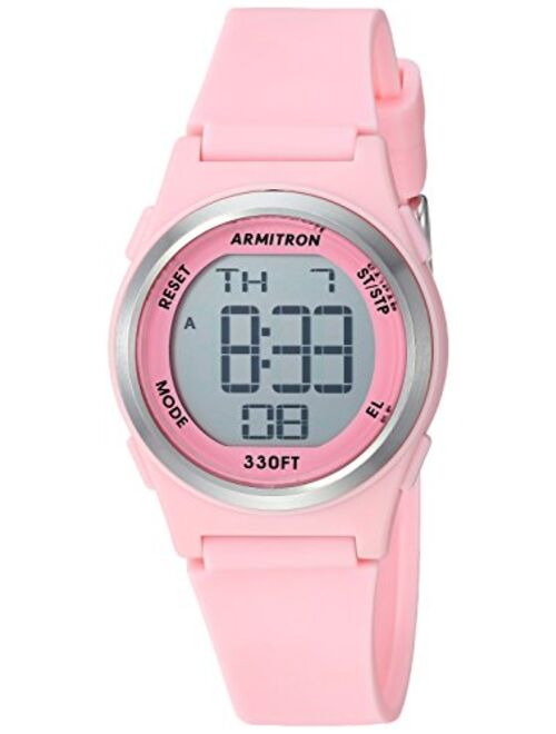 Armitron Sport Women's Digital Chronograph Matte Resin Strap Watch